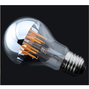 Bóng Đèn LED Dây Tóc A60 Vintage 4W <span class=keywords><strong>E26</strong></span> Gương Nửa Bóng Đèn Bạc Chrome - Product Image 6