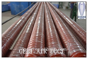 2 lớp HVAC Silicone ống dẫn khí linh hoạt ống thông gió chịu nhiệt độ cao ống Silicone ống với dây thép - Product Image 5