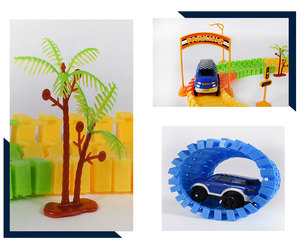 DIY niños plástico montar bloques juguete coche de carril de <span class=keywords><strong>la</strong></span> <span class=keywords><strong>pista</strong></span> para <span class=keywords><strong>la</strong></span> venta - Product Image 4