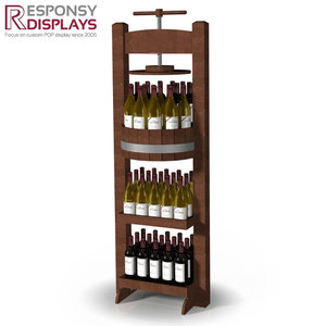 Custom Commerciële 3 Tiers Plank Moderne Wijn Vitrinekast - Product Image 5