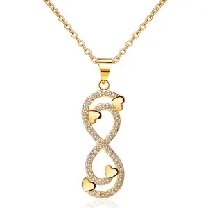 2019 AAA Cubic Zirconia Pave Spacer Mặt Dây Chuyền Trang Sức Cung Cấp