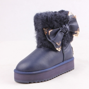 מפעל מחיר פרה זמש חורף אמיתי צמר ילדי נעלי סין יצרני קרסול מגפיים - Product Image 4