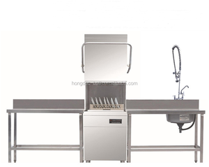 Robinet de <span class=keywords><strong>cuisine</strong></span> commercial à montage sur pont haute pression Homedec <span class=keywords><strong>avec</strong></span> fonction de pré-rinçage et <span class=keywords><strong>douchette</strong></span> - Product Image 3