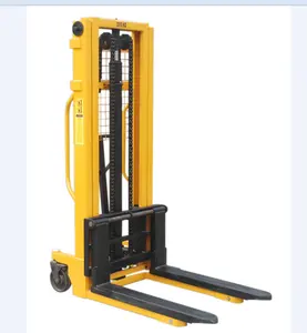 1ton, 1.5ton, 2ton 1.6meter Manual hydraulic forklift trucks portable hydraulic lift pallet stacker