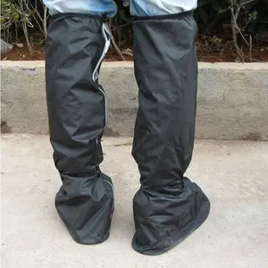 Couvre-chaussures en PVC, accessoire imperméable, Portable, élégant, protège de la pluie, pour bottes sèche, 1 paire