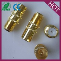Conector Hembra para Montaje en Chasis, Contacto de Níquel, 50/75 Ohm RG59 RG6 para Aplicaciones de Audio y Video