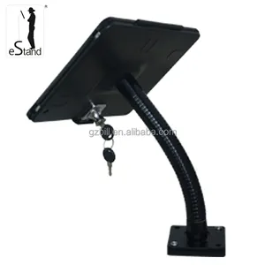 eStand BR24007B gooseneck adjustable security screwed desk display tablet POS stand