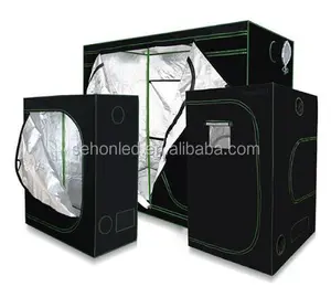 Growshop Tenda Led Dalam Ruangan, Peralatan Tenda Tumbuh Lengkap Kain Mylar Tebal Reflektif Perak