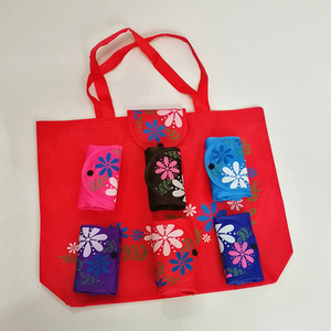 Hoa Đầy Màu Sắc Nút Gấp Túi Có Thể Được In Logo Tùy Chỉnh Kích Thước - Product Image 5