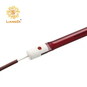 Long lifespan shortwave ruby infrared lamp quartz heating element 110V