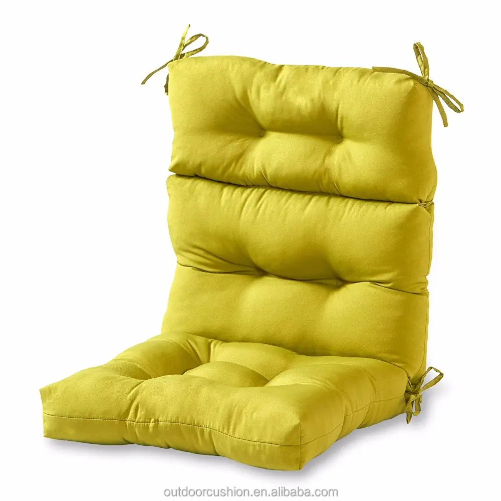 ZY-OCN0006 Fold yellow outdoor seat pad floor lounge cushion outdoor cushions chair pad
