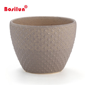Al por <span class=keywords><strong>mayor</strong></span> punto en relieve diseño esmaltado <span class=keywords><strong>gres</strong></span> jardín maceta de cerámica - Product Image 5