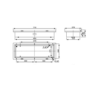 JPY22-2 2x20 wát Biển huỳnh quang trần pendantlight đồ đạc đèn phần - Product Image 3