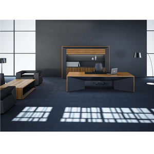 2025 nóng bán Kl-d8102 thiết kế hiện đại rắn gỗ điều hành bảng quản lý ổn định bền bàn văn phòng - Product Image 2