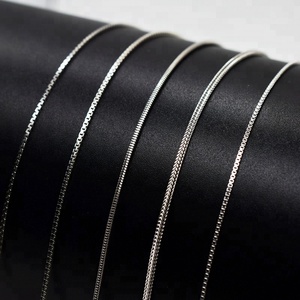 Precio de fábrica gargantilla cadena caja collar 925 Plata 100% 925 Plata Italia joyería Real cadena sólida para mujeres personalizado clásico - Product Image 5