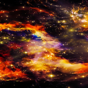 Полиэфирная ткань с теплопередачей, Тюлевая ткань с принтом Галактики для свитера - Product Image 6