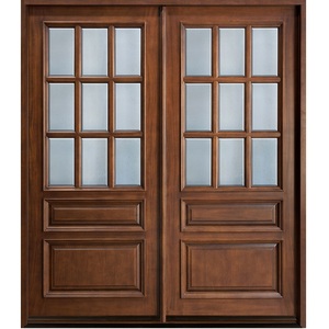 Portes <span class=keywords><strong>d</strong></span>'<span class=keywords><strong>entrée</strong></span> en bois pivotantes contemporaines, <span class=keywords><strong>porte</strong></span> intérieure en bois massif - Product Image 4