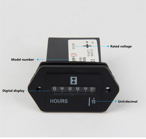 SYS-1 미니 기계식 로더 누적 시간 측정기 220V DC 10V-80V AC100-250V 상점 트럭 발전기 (CE 인증서 포함) - Product Image 5