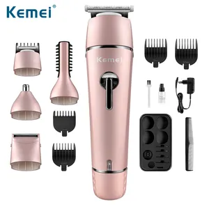 Kemei KM-1015 оптовая продажа мужских профессиональных перезаряжаемых электрических машинок для стрижки волос 10 в 1 оптом