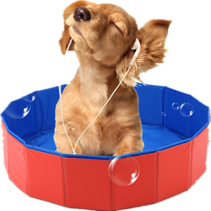 Piscina de PVC a la moda de 120x30cm para perro, piscina de baño duradera y plegable para perros y gatos - Product Image 2
