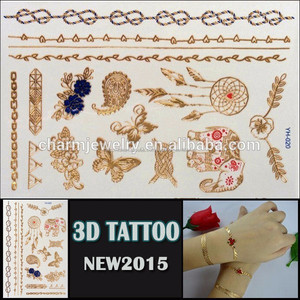 oem oro ingrosso disegno del tatuaggio bel design per il corpo 3d di alta qualità autoadesivo del tatuaggio temporaneo 020 yh - Product Image 1