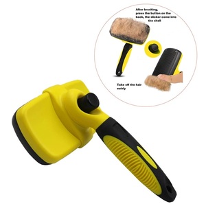 Slicker autopulente per cani deshedding one quick click button spazzola per massaggio slicker per cani e gatti - Product Image 5