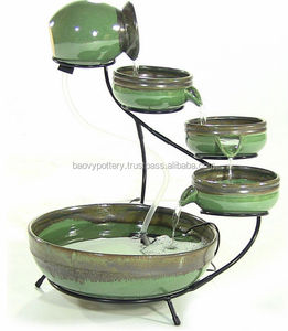 Características de la fuente esmaltada de cerámica para exteriores para decoración de jardín - Product Image 1