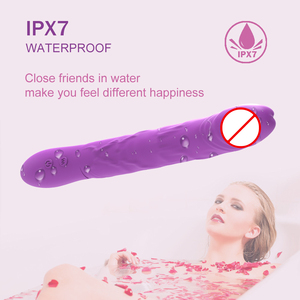 Kadınlar için gerçekçi vibratör seks oyuncakları uzun ince Dildos