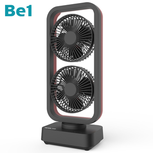 Be1 Windhole-2 Thiết Kế Độc Đáo Pin Di Động Hoạt Động Bàn Tháp Fan Đôi Blades 5 Inch Fan Bàn Điện Quạt Làm Mát Không Khí - Product Image 1