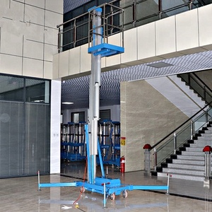 130kg 10M trên không di động Nâng Thủy Lực đơn mast Hợp kim nhôm người đàn ông Nâng Nền tảng làm việc trên không di động với giá tốt nhất - Product Image 5