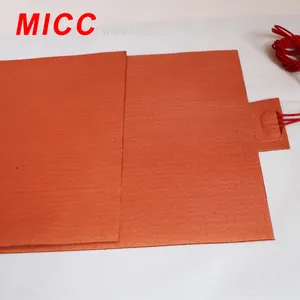 Cobertores de aquecimento industrial elétrico micc, almofadas/placas/aquecedor de borracha de silicone