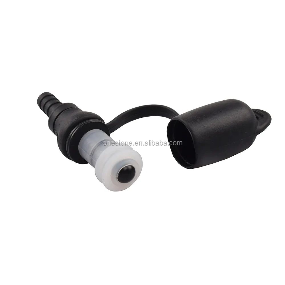 Valves droites de morsure de tube de boisson pour le chapeau pour le sac à dos de randonnée d'Hydrapak de vessie d'eau 8x2.7cm noir