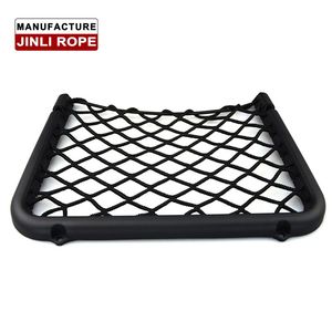 JINLI ตาข่ายเก็บสัมภาระท้ายรถ,ตาข่ายยืดหยุ่นสองชั้นสำหรับรถยนต์ - Product Image 6