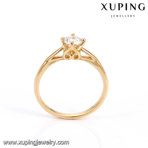 13807 großhandel schöne frauen schmuck einfach stil hochzeit ring einzigen diamant finger ring - Product Image 3