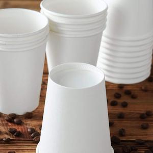 Blanco puro de 8 oz para bebidas frías y calientes, tazas de café de papel desechables para cafés, bistros, fiestas y eventos de uso diario - Product Image 1