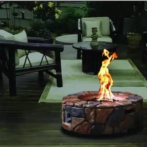 Stone Design Fire Pit Outdoor Home Patio Gas Fireピット