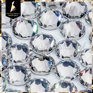 Diamantes de imitación para uñas, cristal transparente, parte trasera plana, 6a 2078, 16 cortes, <span class=keywords><strong>8</strong></span> caras grandes - Product Image 4