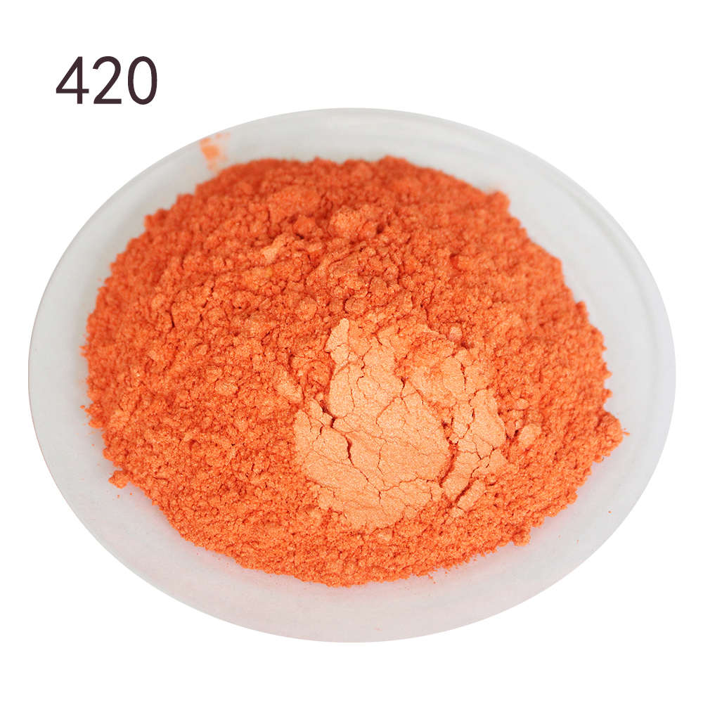 50 g Handmade Art Crafts clothing Surface coloring Colorful Powder #420 Apricot Lipstick Eye Shadow Cosmetic Mica Pearl Pigment