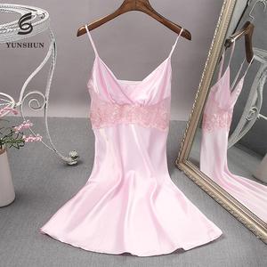 Sexy ragazze Con Scollo A V del merletto della spalla-cinghie vestito <span class=keywords><strong>da</strong></span> slittamento vestito <span class=keywords><strong>da</strong></span> <span class=keywords><strong>notte</strong></span> delle donne <span class=keywords><strong>camicia</strong></span> <span class=keywords><strong>da</strong></span> <span class=keywords><strong>notte</strong></span> in <span class=keywords><strong>raso</strong></span> - Product Image 2