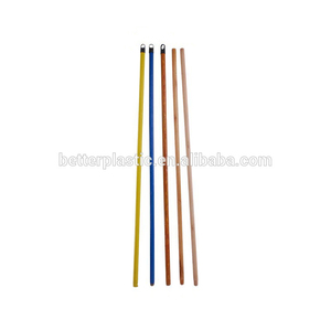 Pvc/plastic coated/covered wooden/wood broom/mop/brush handle/handles/stick/sticks for home garden cleaning tools