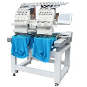 Machine pour broderie de t-shirt plat, multi-tête d'ordinateur en 2 secondes, pour hommes