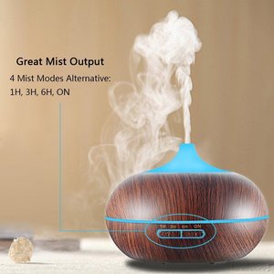 Dernières Innovants Cool Mist <span class=keywords><strong>Diffuseur</strong></span> Bois Grain 300 ml Ultrasons <span class=keywords><strong>Diffuseur</strong></span> Avec LED - Product Image 1