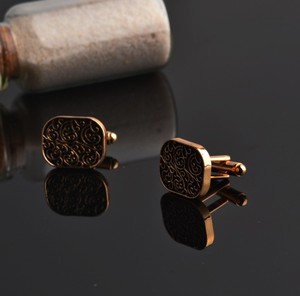 Chất lượng cao tùy chỉnh vàng kim loại người đàn ông Khuy măng sét nhà sản xuất cổ phiếu bán buôn - Product Image 3