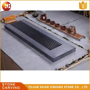 Gros Belle Servir Carve Rond <span class=keywords><strong>Pierre</strong></span> Plateau de Thé - Product Image 3