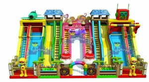 เด็กสไลด์สระว่ายน้ำเด็ก <span class=keywords><strong>Inflatable</strong></span> สไลด์สนามเด็กเล่นในร่ม Slip n สไลด์ - Product Image 2