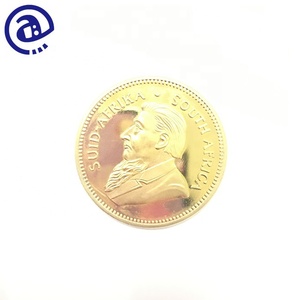 Venta caliente calidad de aleación de Zinc fundido colectiva recuerdo África del Sur brillante Moneda de Oro - Product Image 3
