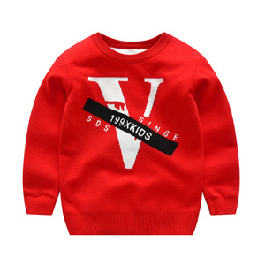 Trẻ Em Chất Lượng Cao 11 Và V Bé Trai Thể Thao Cotton Trẻ Em Phim Hoạt Hình Áo Len Đan Vải - Product Image 1
