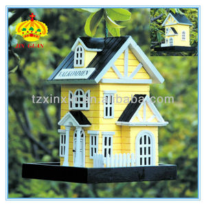 Wooden Bird housing, small housing's wooden bird, Bird House DECORATIVE - Product Image 1