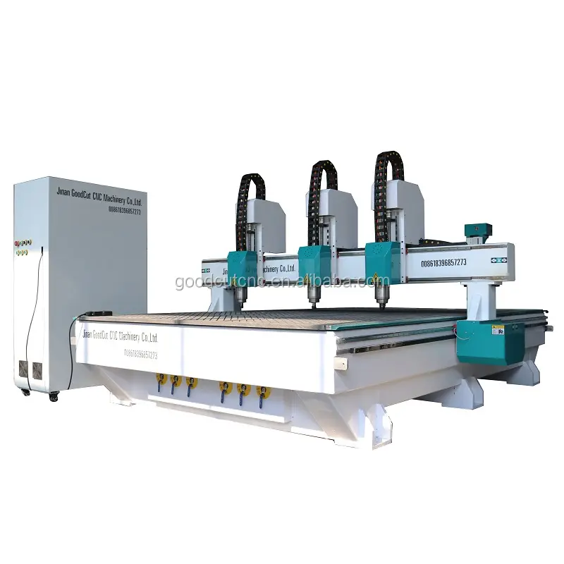 3 heads independent spindles cnc router wood 1325 woodworking machine price