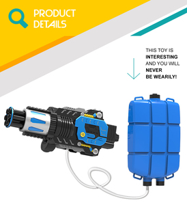 Chàng Trai Màu Xanh Công Suất Lớn Ba Lô Súng Nước Cho Trò Chơi Bắn Súng Carnival - Product Image 2